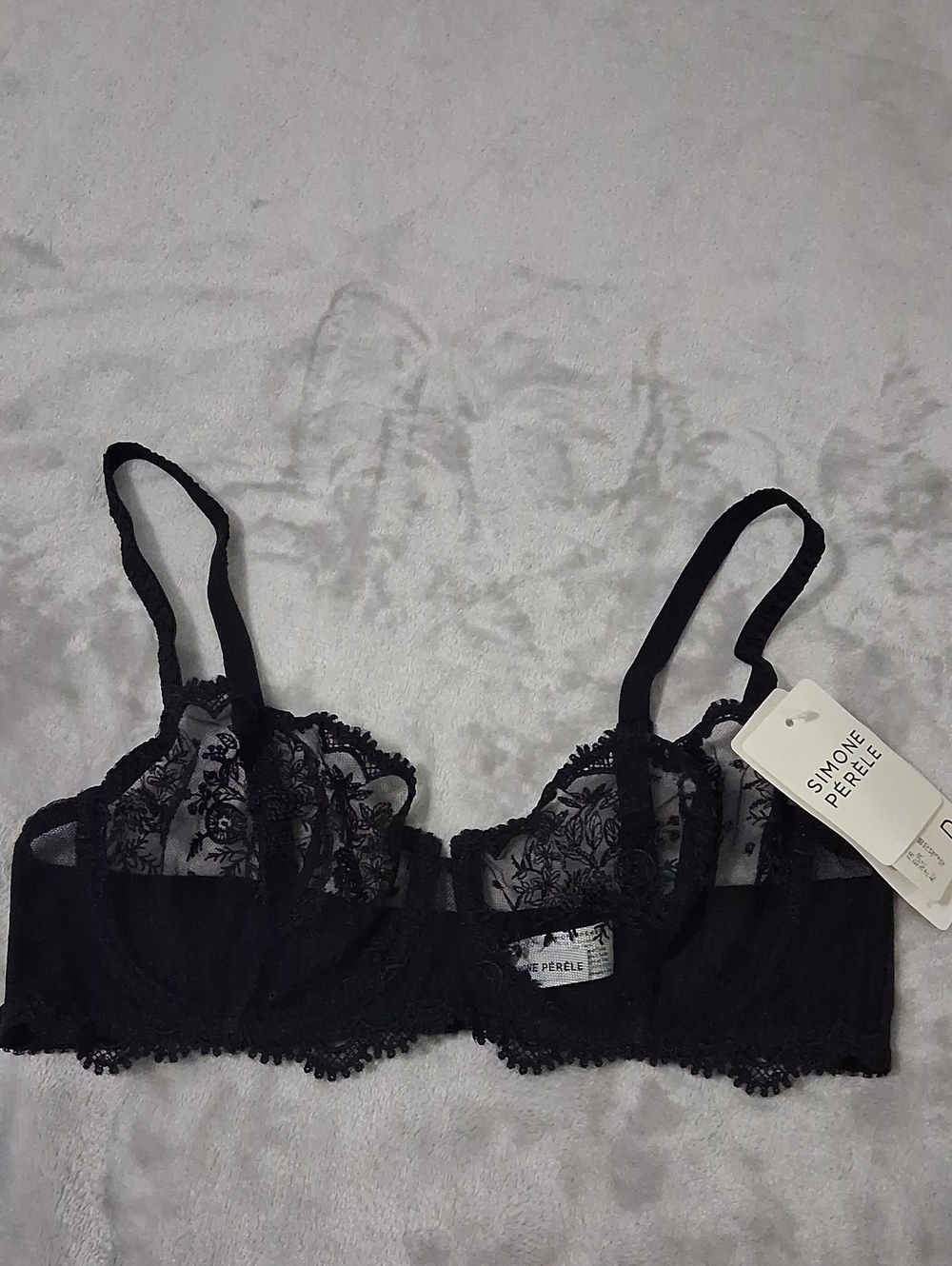 Simone Perele Black Lace Underwire Bra